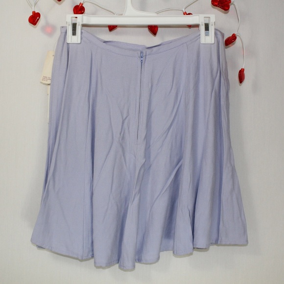 vintage nwt light purple mini skirt womens 11 acetate rayon blend - Picture 2 of 2